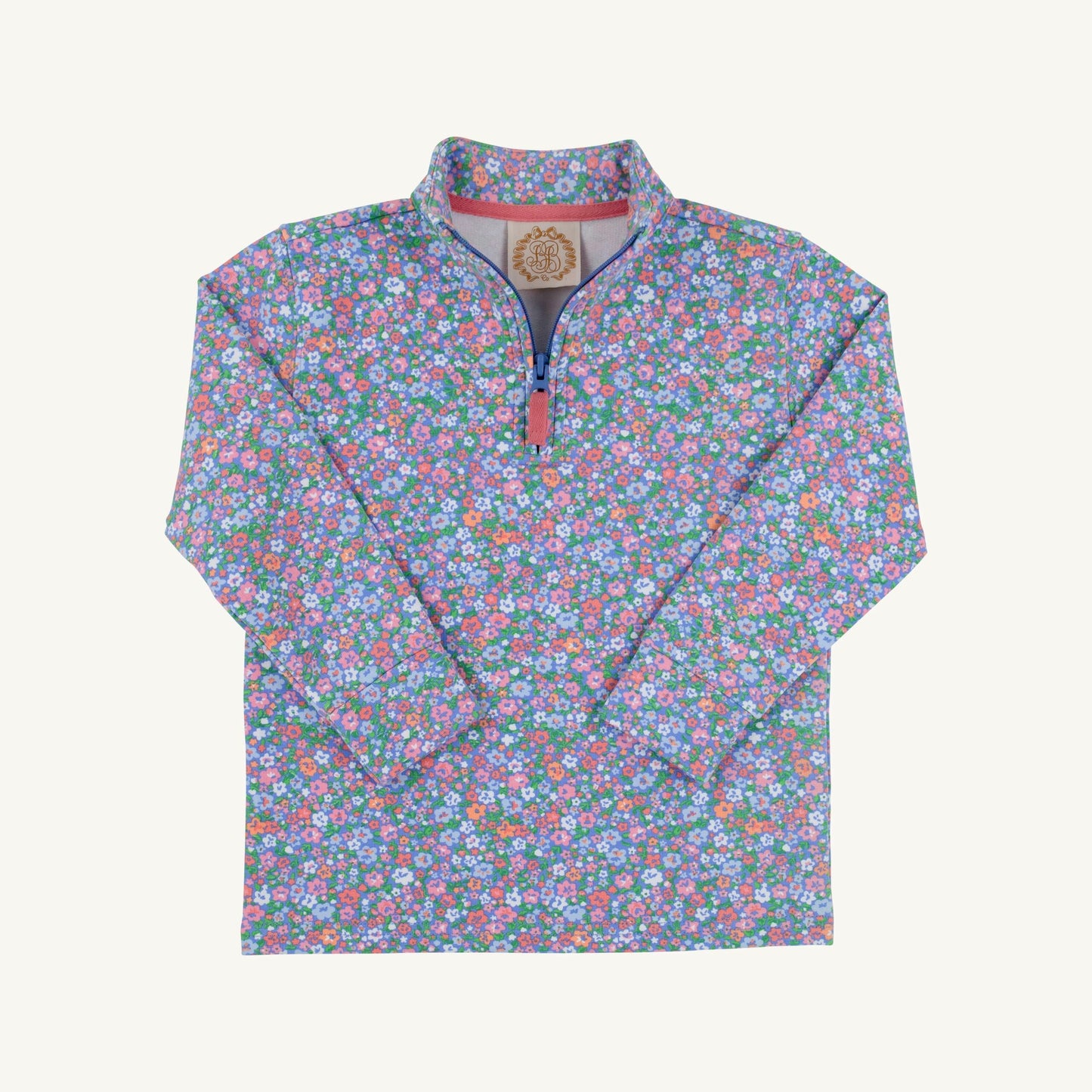 Canter collar half zip - mountain brook mini floral