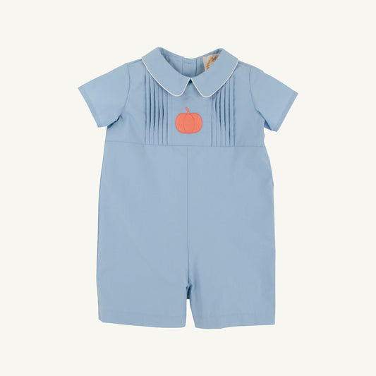 John hall s/s jon jon - pumpkin/barrington blue