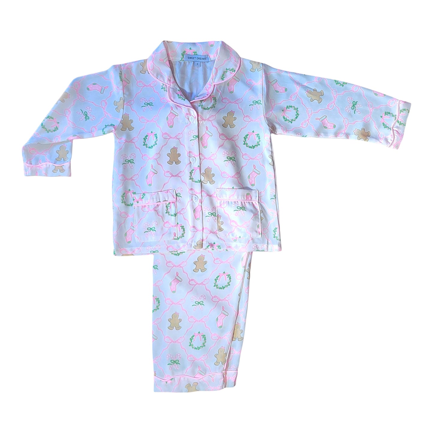 Christmas bows trellis pjs