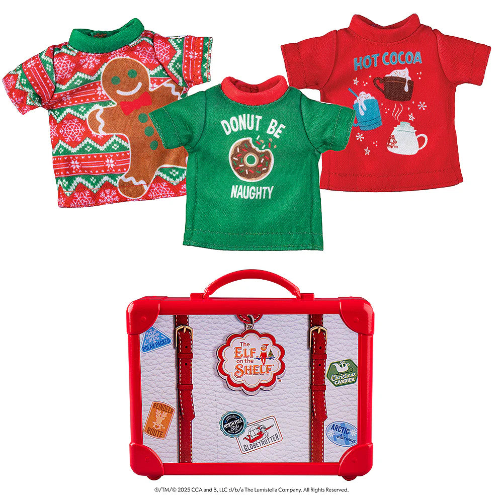 Claus couture collection festive fun tshirt set