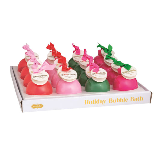 Holiday bubble bath ornaments