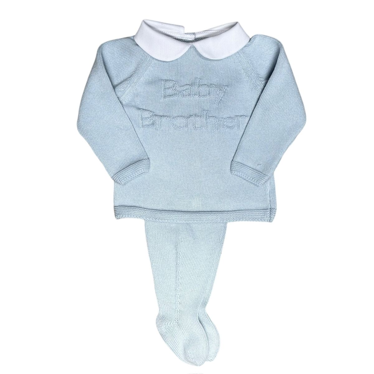 Baby brother footed set - light blue