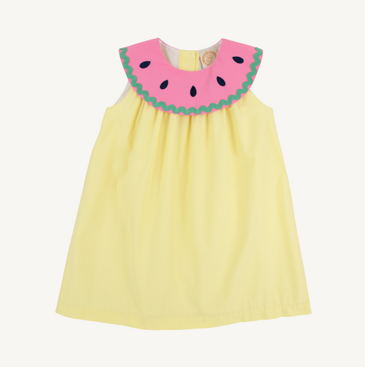 Sleeveless tabithas teachers pet dress - lake worth yellow
