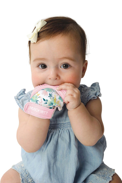Munch mitt - pink floral