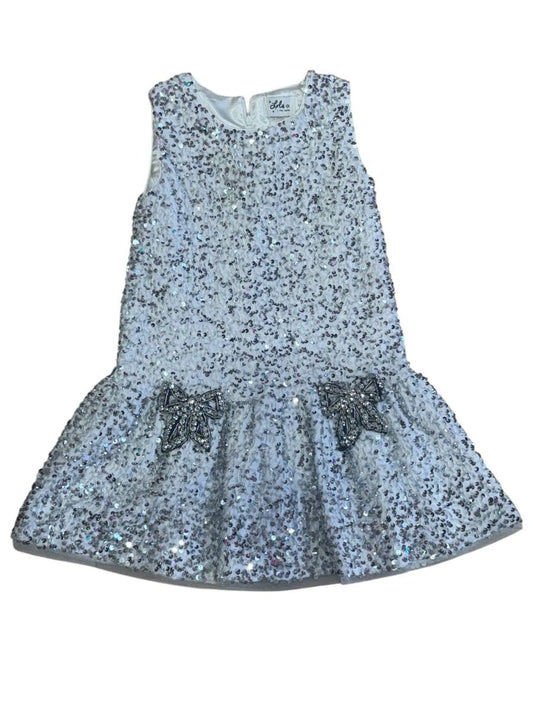 Shimmer bow party dress