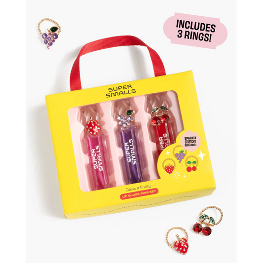 Gloss it fruit lip gloss ring set