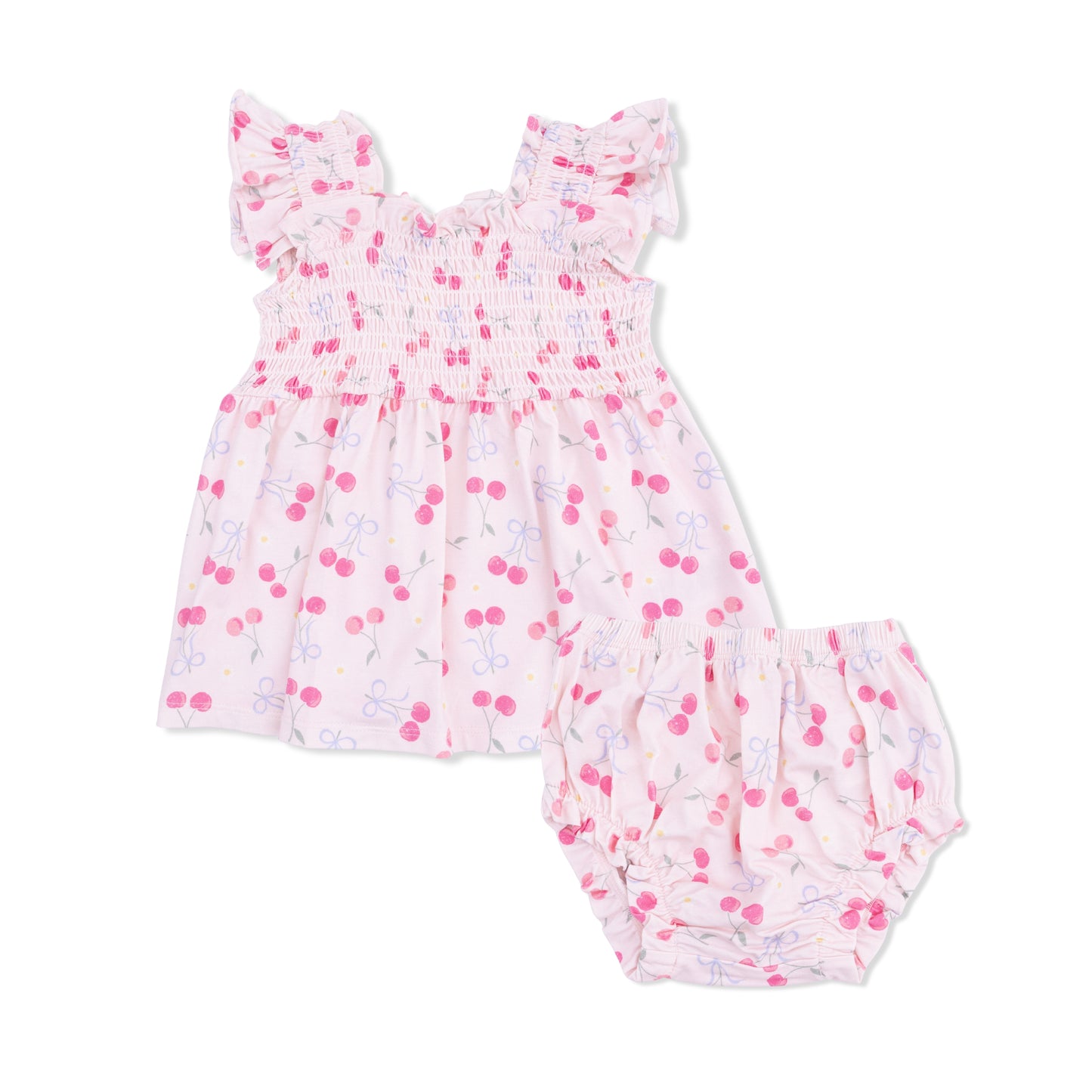 Sweet bow cherries baby doll tunic & bloomers
