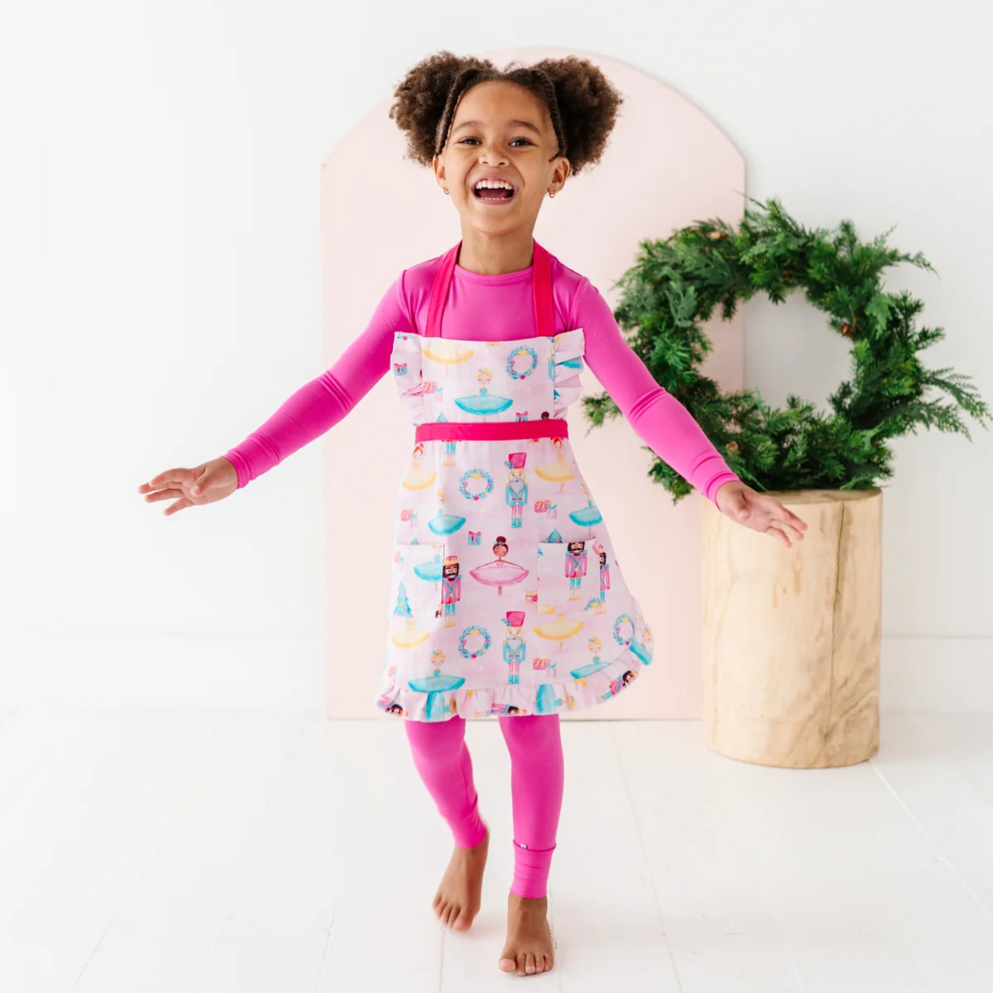 Sugarplum ruffle baking apron