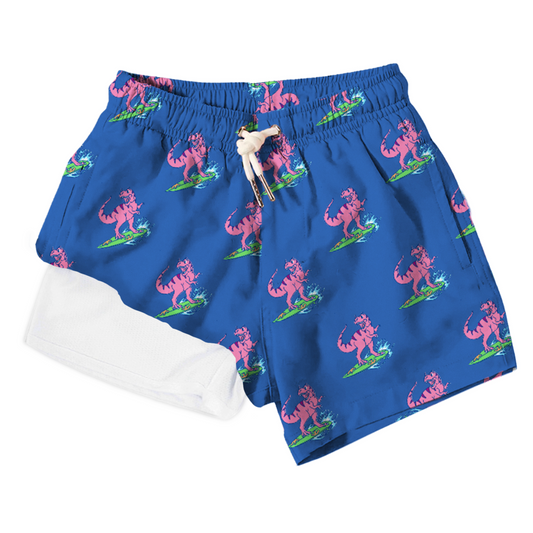 Jurassic beach swim trunks