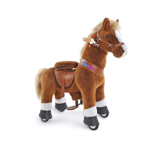 Ride-on brown horse - medium