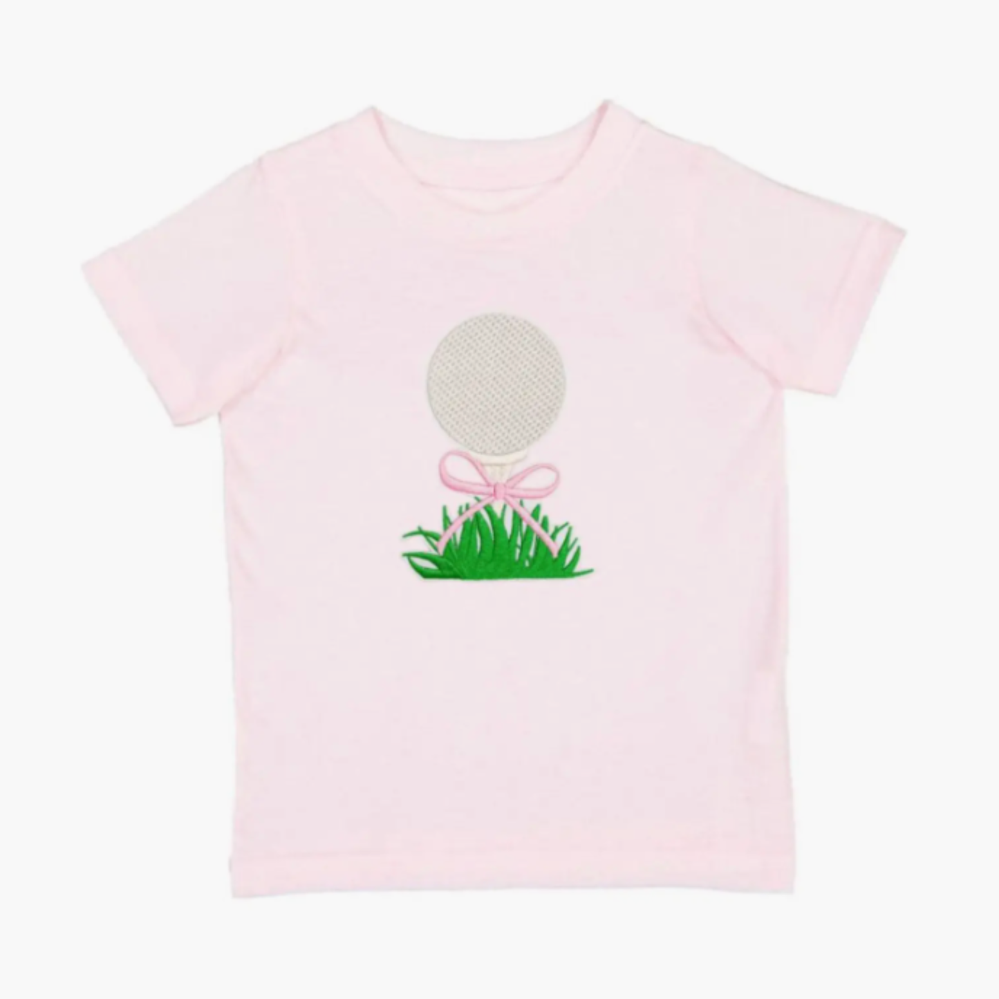 Golf tee bow patch s/s tshirt - ballet