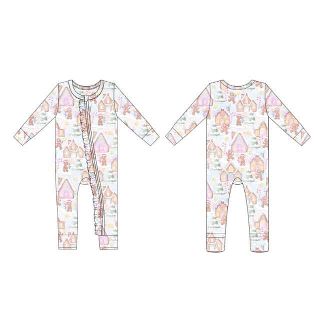 Gingerbread Lane Ruffle Convertible Romper