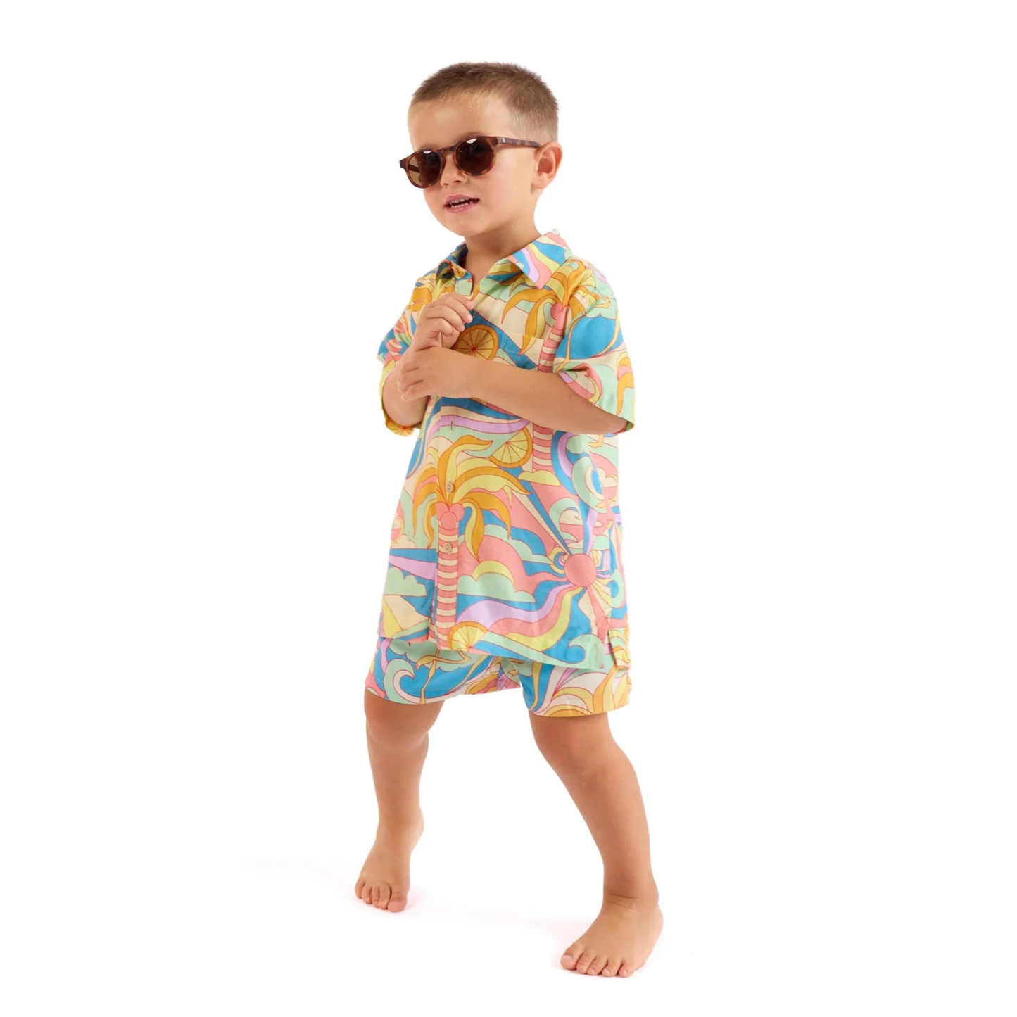 Hawaiian shirt - yellow