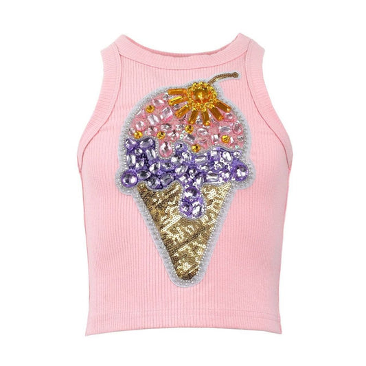 Ice cream gems peach tank