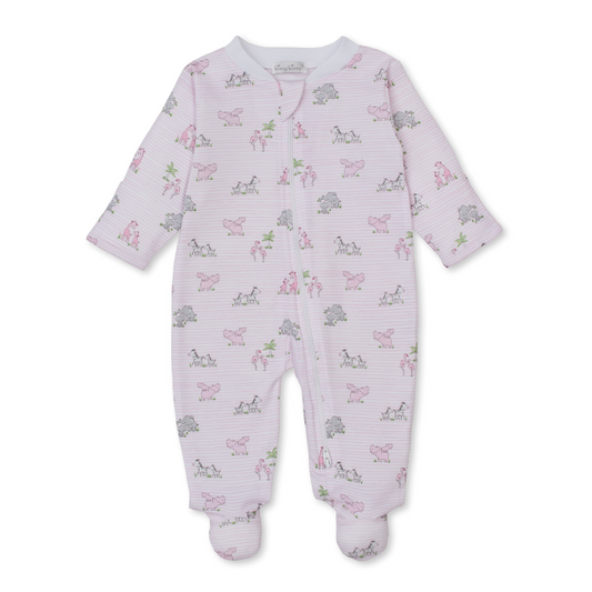 Safari party footie - pink