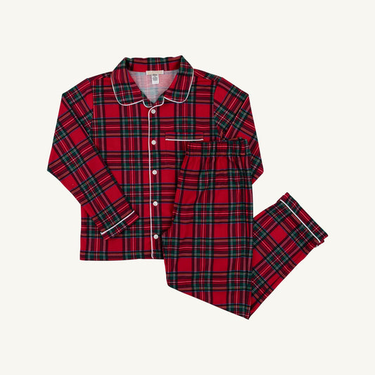 Lock's little pj set - society prep plaid