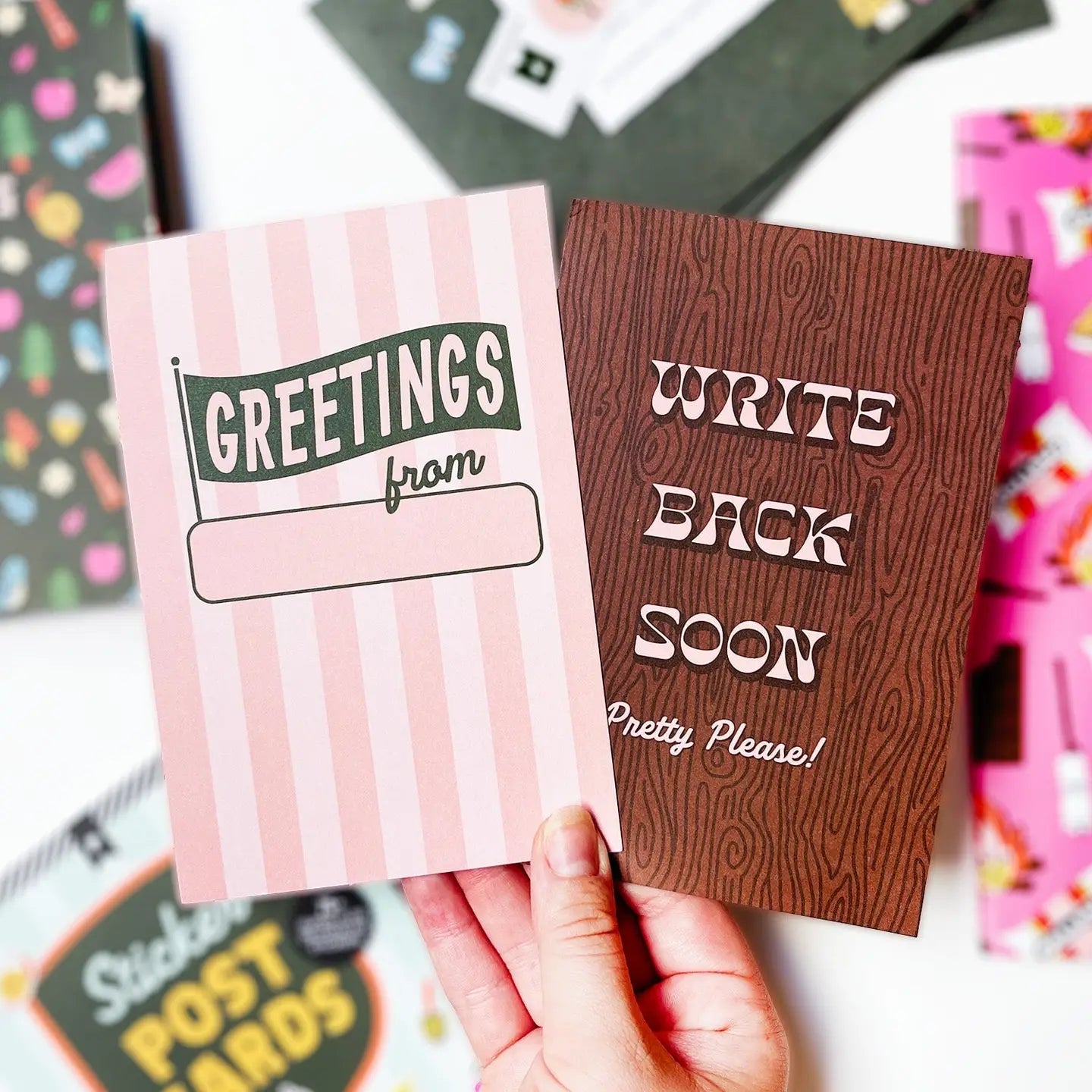 Summer camp postcard book