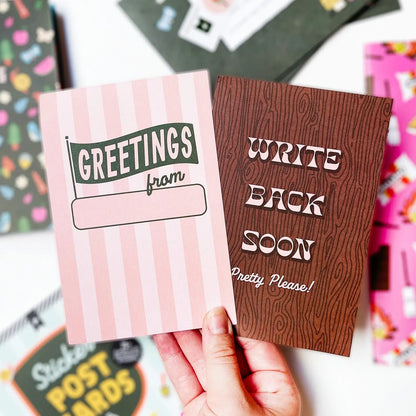 Summer camp postcard book