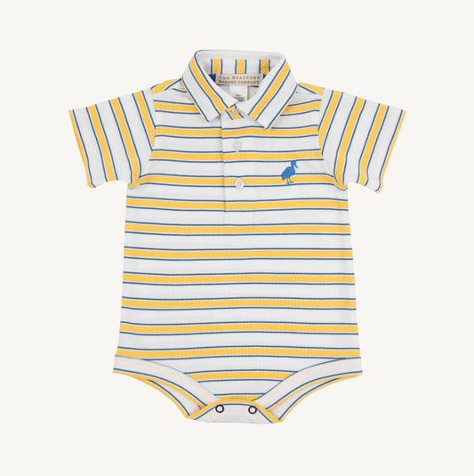 Prim and proper s/s onesie - lake claire lines