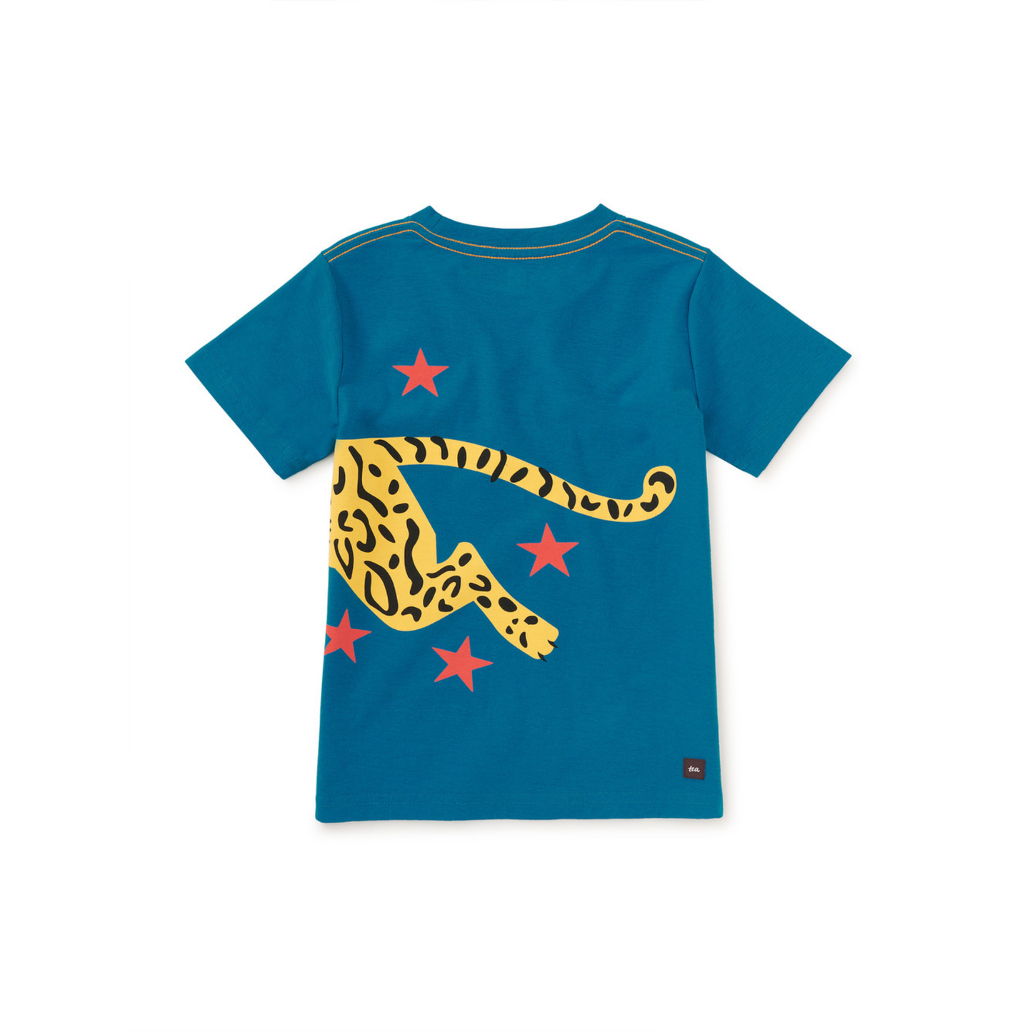 Ocelot pounce graphic tee - aruba