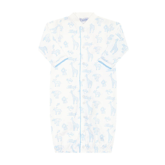 Blue safari conv. gown