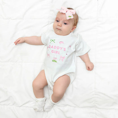 Daddy's girl golf icon s/s romper