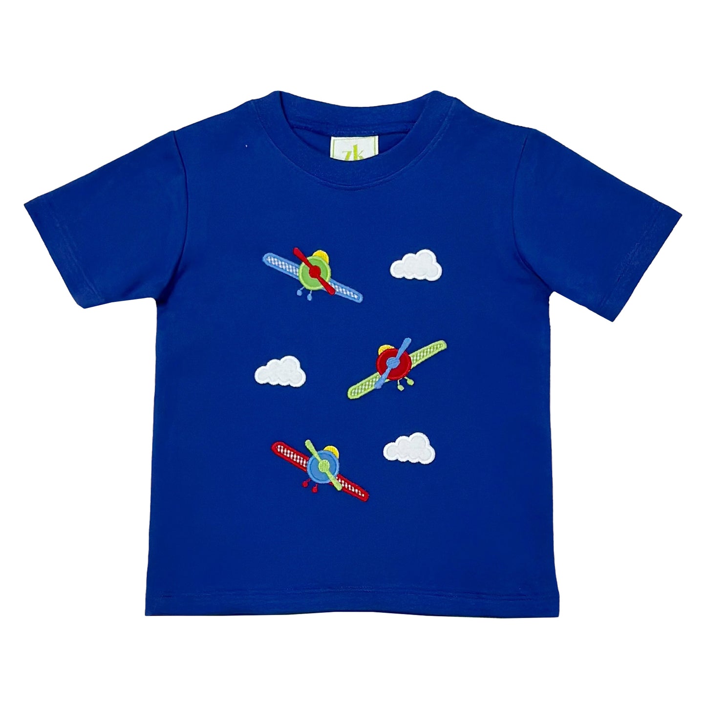 Airplane Harry's play tee - royal blue