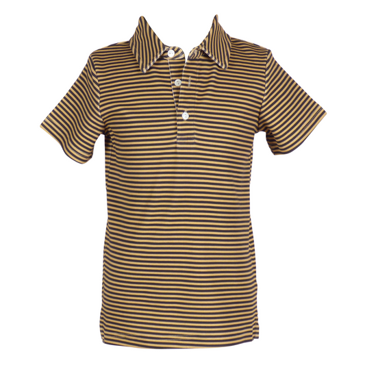 Game day Patrick shirt - black & gold stripe