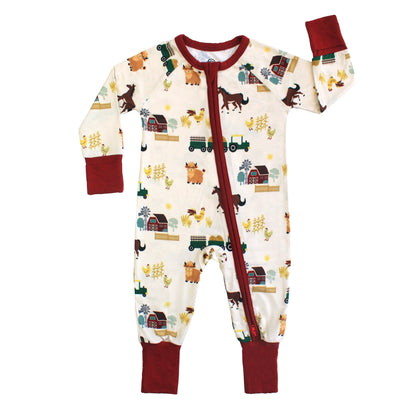 On the farm bamboo convertible pjs