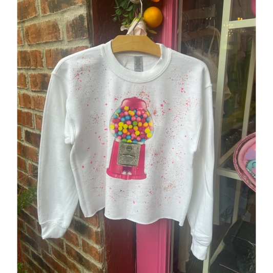 Gumball splatter sweatshirt