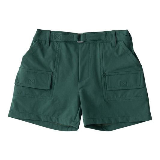 Inshore perf shorts - posy green