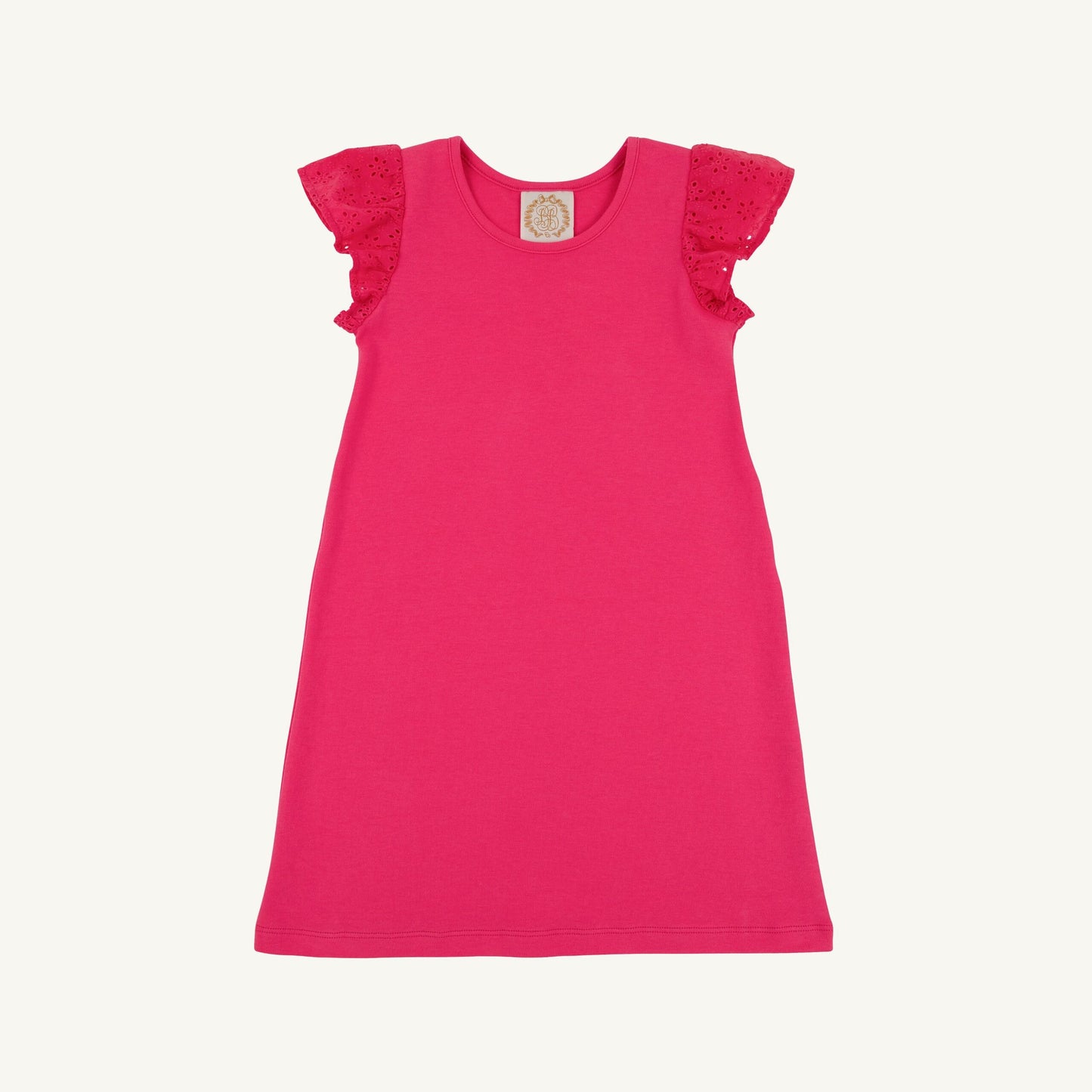 Ellen's eyelet dress - palm springs punch