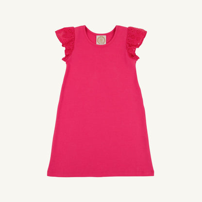 Ellen's eyelet dress - palm springs punch