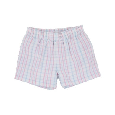 Sheffield shorts - bsblue/hhpink sewanee seersucker