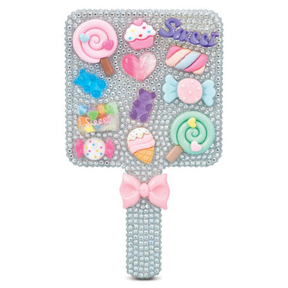 Charming rhinestone mirror