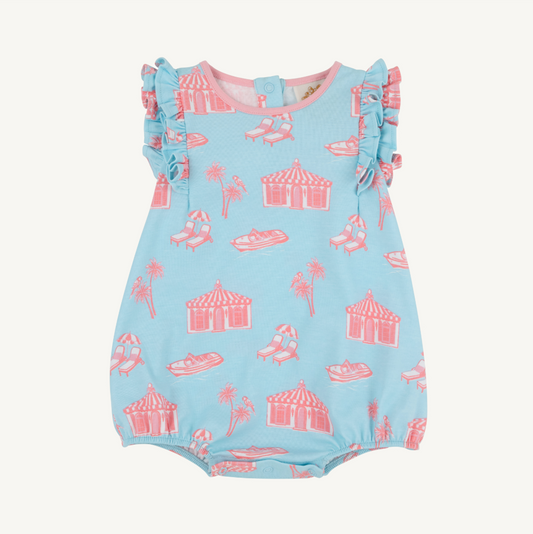 Ruehling ruffle bubble - parrot cay canopy