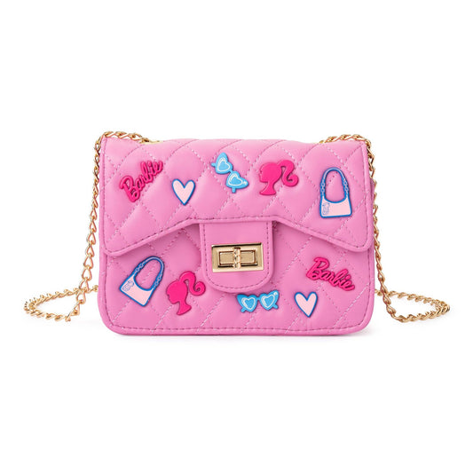Barbie Classic Quilted Kids Handbag with Charms