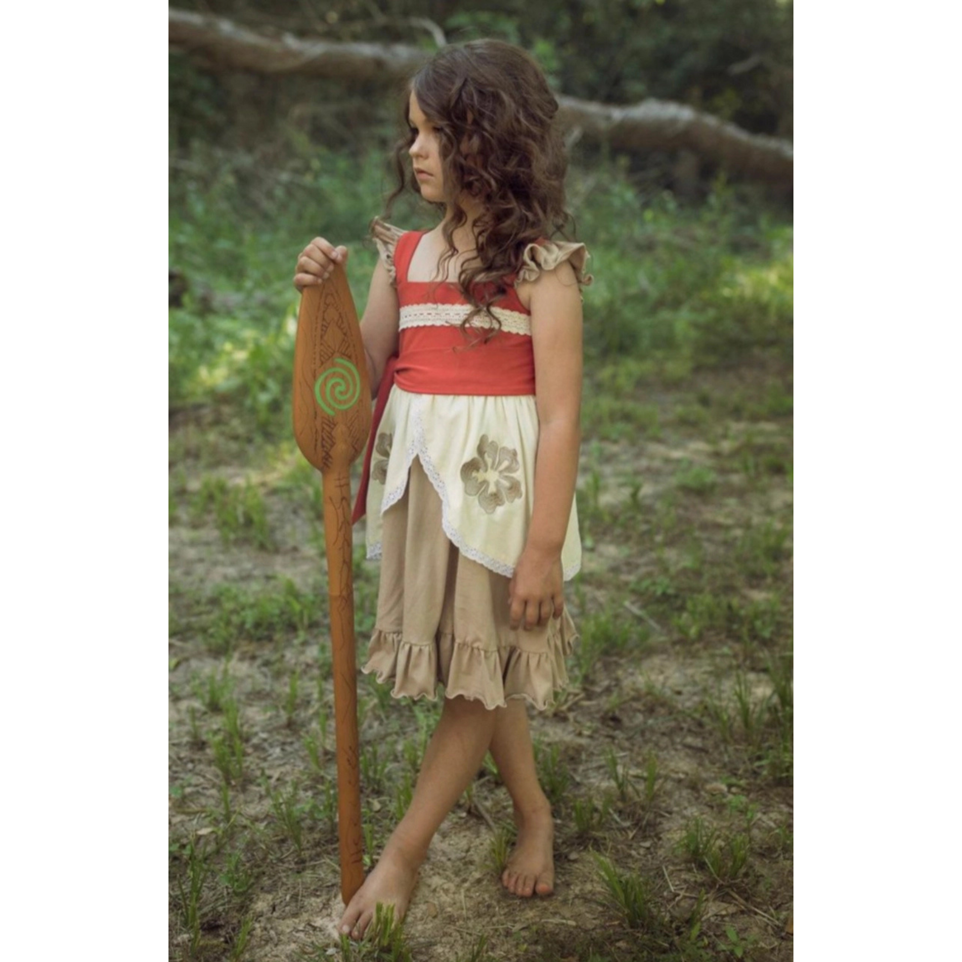 moana cotton dress Long, flowing cotton dress, printed