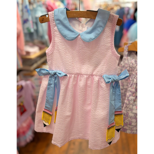 Pencil hang tag dress