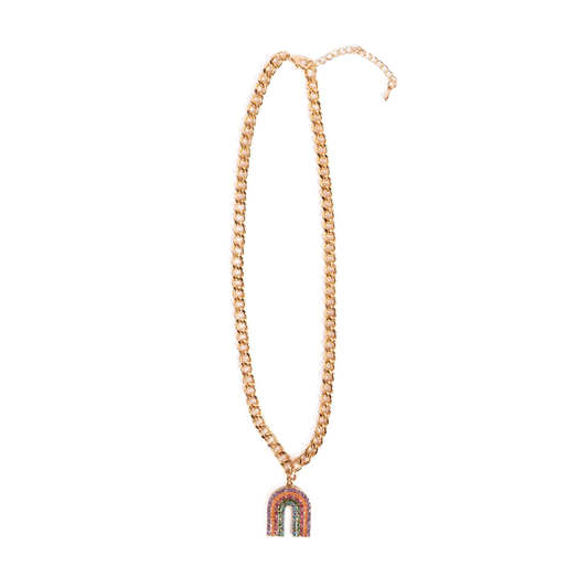 Boutique chic somewhere over the rhinestone necklace