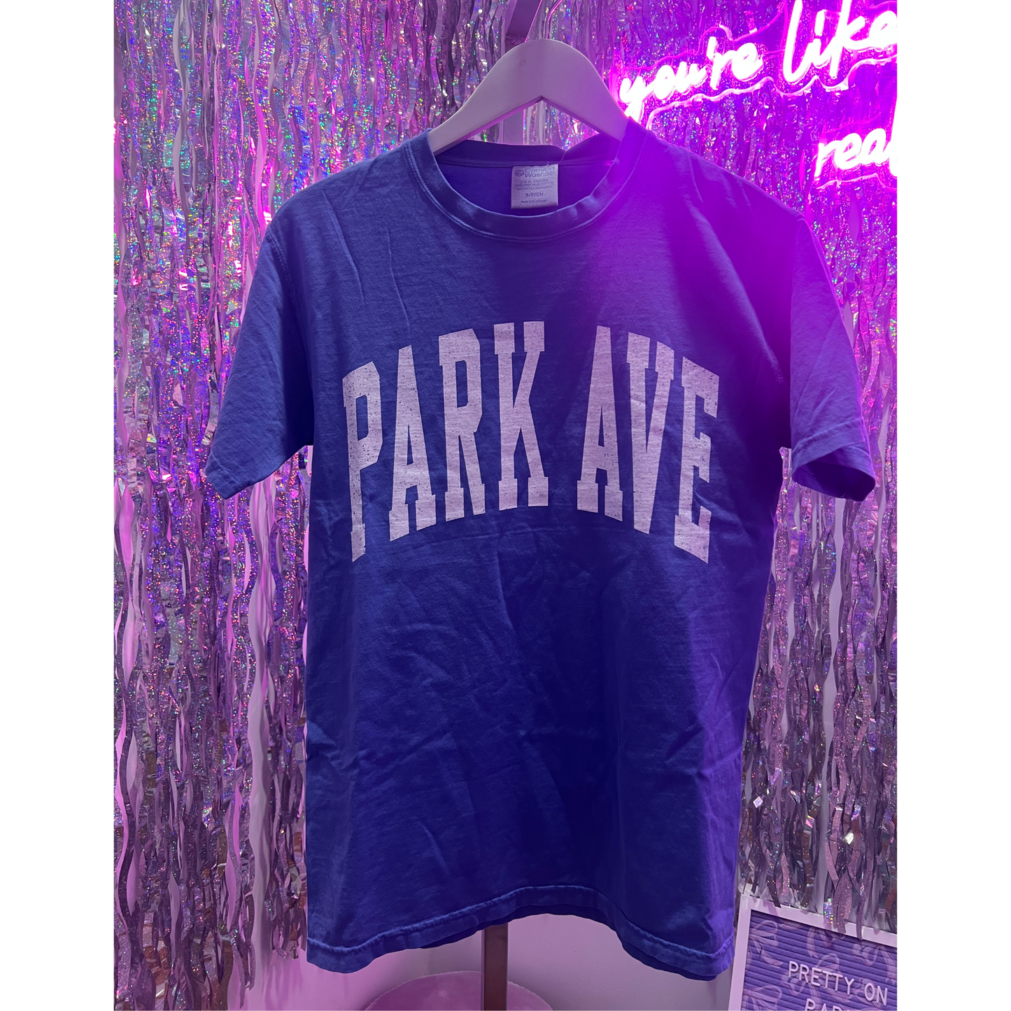 Park ave tee - peri blue