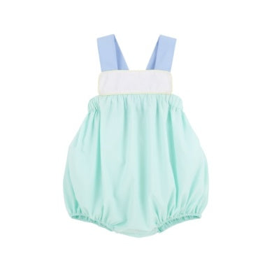 Samprey sunsuit - sea island seafoam/blue/white