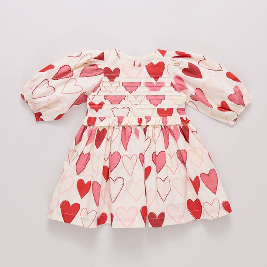 Renee dress - gradient hearts