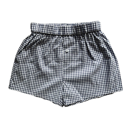 Gingham boxer shorts