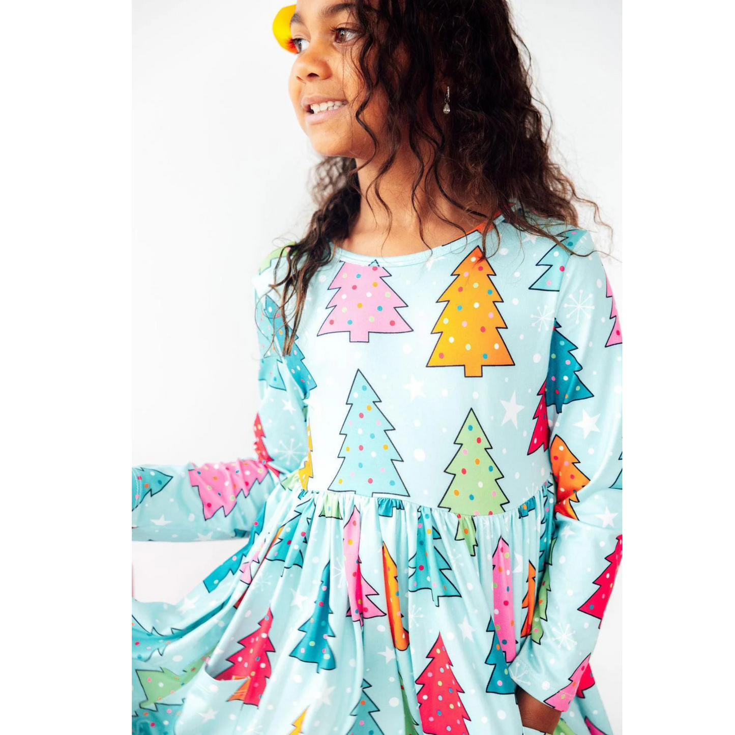 Oh Christmas tree l/s pocket twirl dress
