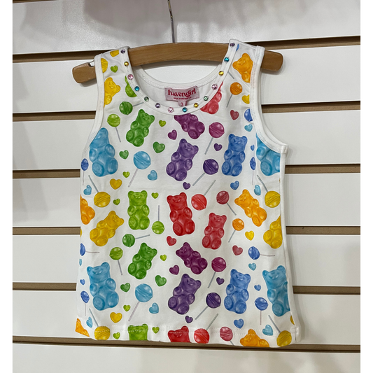 Gummy bear tank - white
