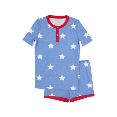 Sutton's pj short set - north sea stars/richmond red