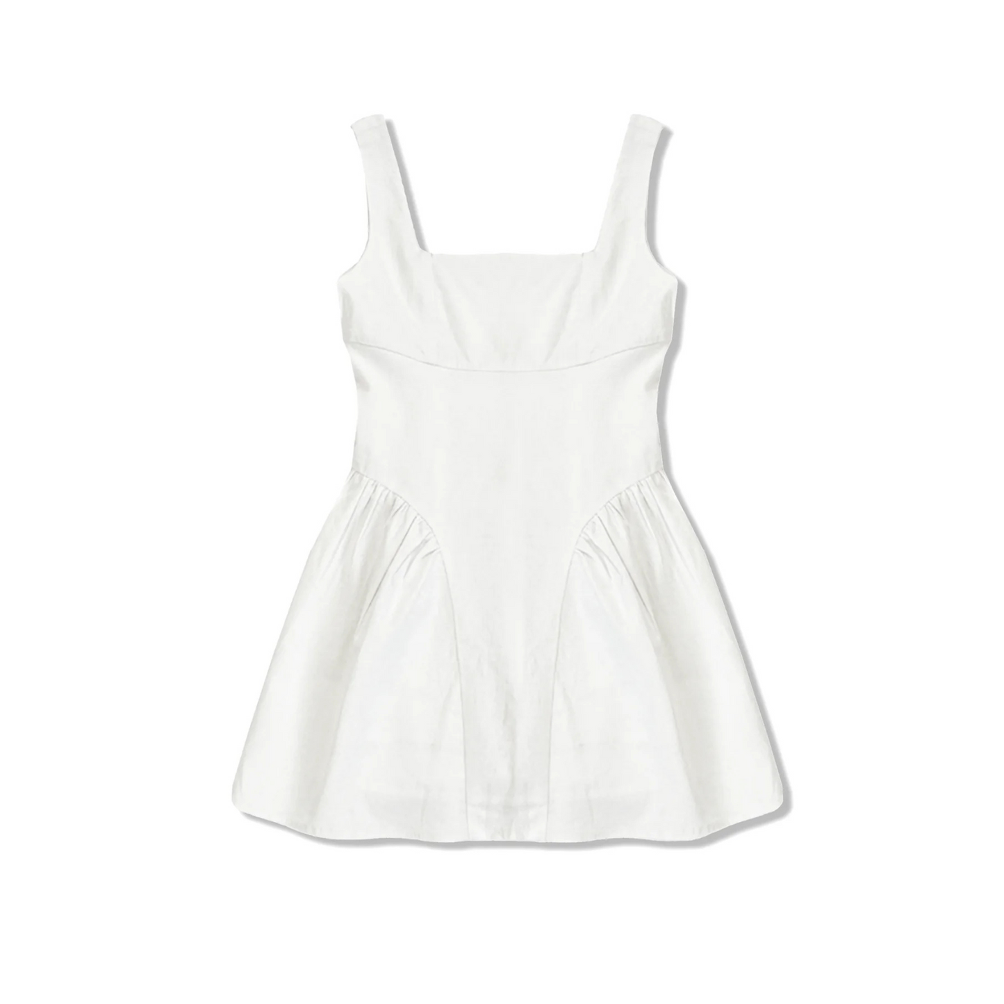 Brenna dress - white linen
