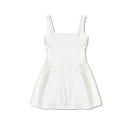 Brenna dress - white linen