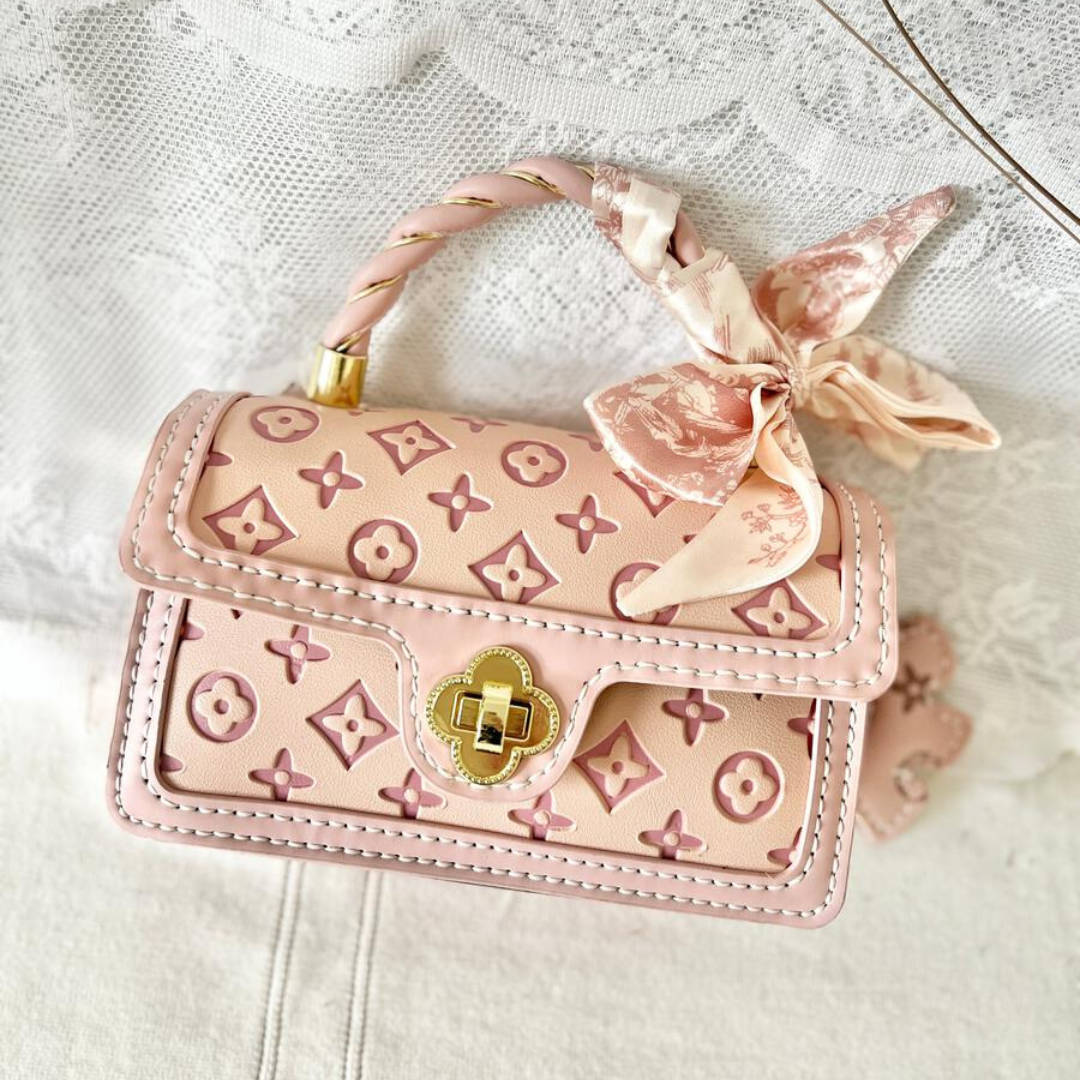 Classy faux leather purse - pink